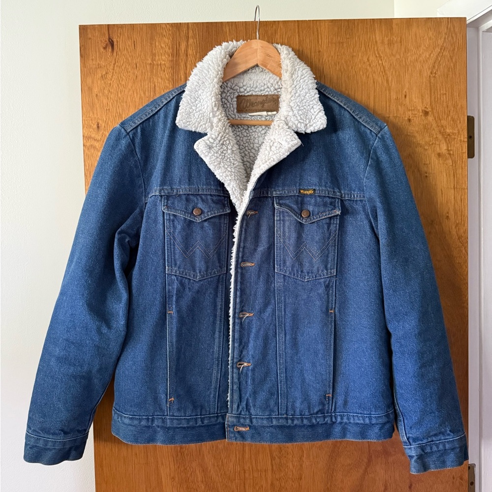 Vintage Wrangler Denim Sherpa Jacket